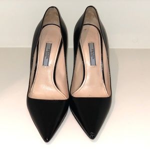 Prada Black Saffiano Pumps